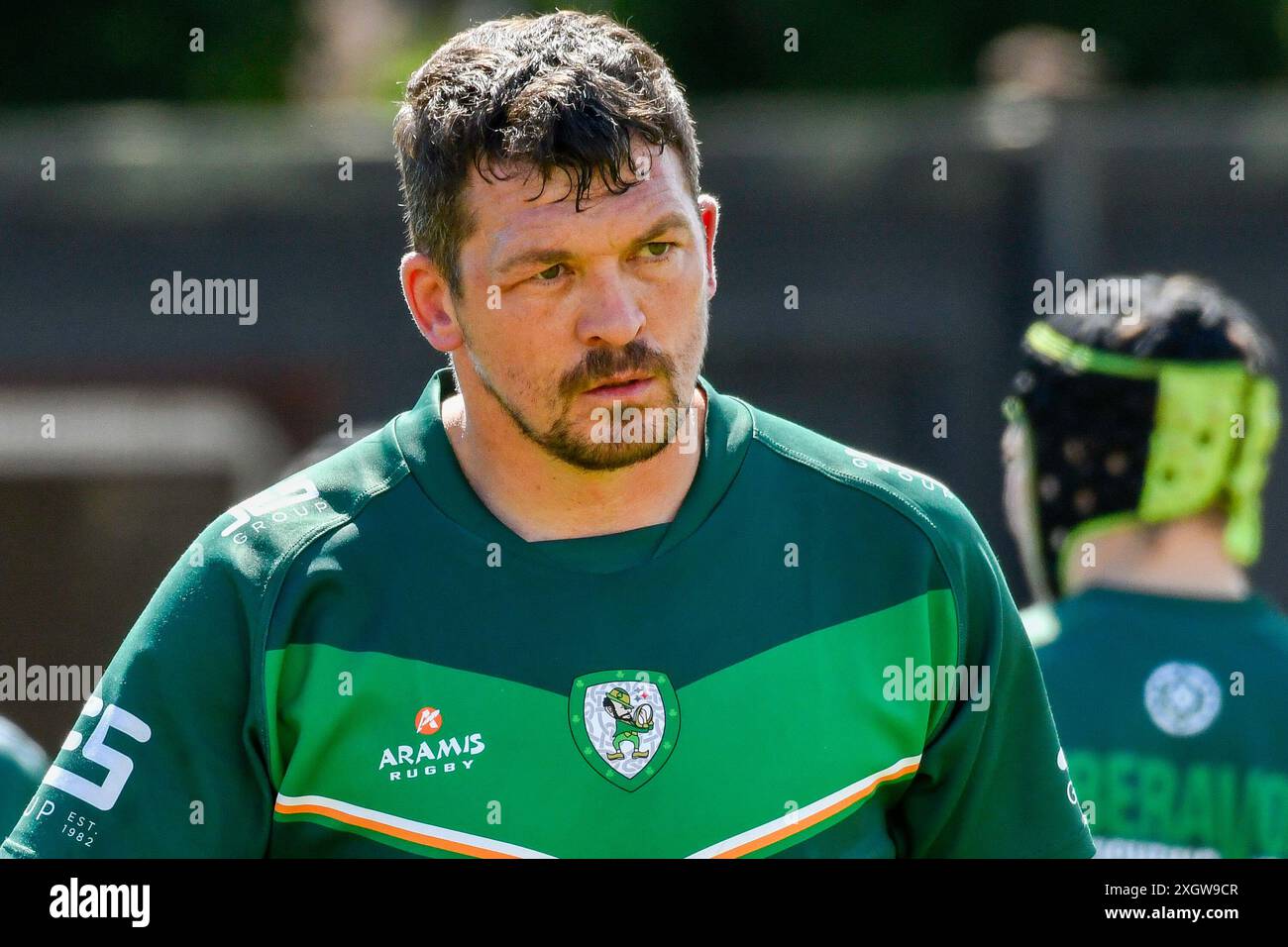 Port Talbot, pays de Galles. 6 juillet 2024. Lloyd Allen d'Aberavon Fighting Irish lors du match de la conférence JES Group Rugby League entre Aberavon Fighting Irish et Torfaen Tigers à Aberavon Harlequins RFC à Port Talbot, pays de Galles, Royaume-Uni, le 6 juillet 2024. Crédit : Duncan Thomas/Majestic Media. Banque D'Images