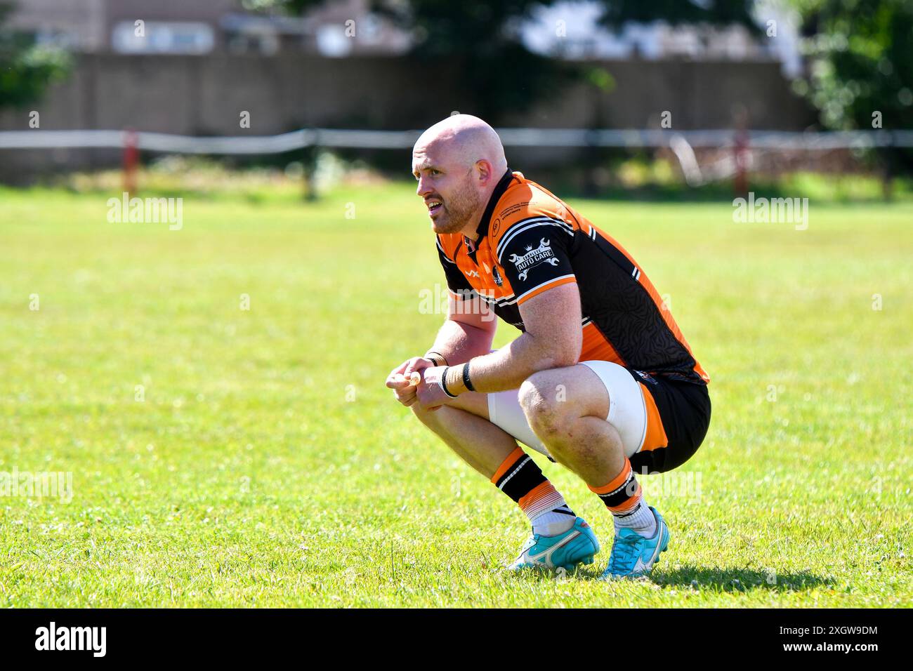 Port Talbot, pays de Galles. 6 juillet 2024. Kurtis Haile des Tigers de Torfaen lors du match de la conférence JES Group Rugby League entre Aberavon Fighting Irish et Torfaen Tigers à Aberavon Harlequins RFC à Port Talbot, pays de Galles, Royaume-Uni, le 6 juillet 2024. Crédit : Duncan Thomas/Majestic Media. Banque D'Images