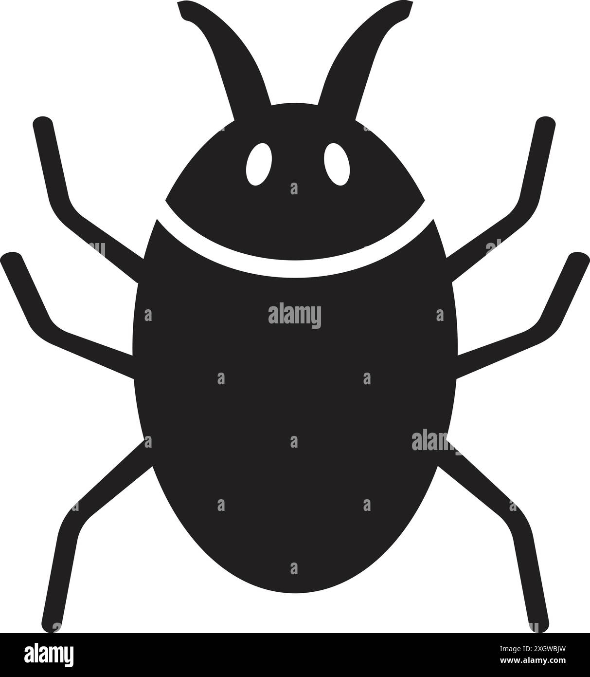 Icône termite, silhouettes noires termites, icône insecte termite Illustration de Vecteur