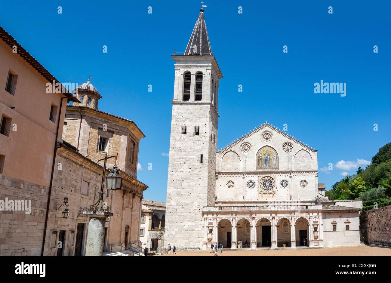 Spoleto, Pérouse, Italie, Cathédrale de Spoleto Cattedrale di Santa Maria Assunta(Cattedrale di Santa Maria Assunta), éditorial seulement. Banque D'Images