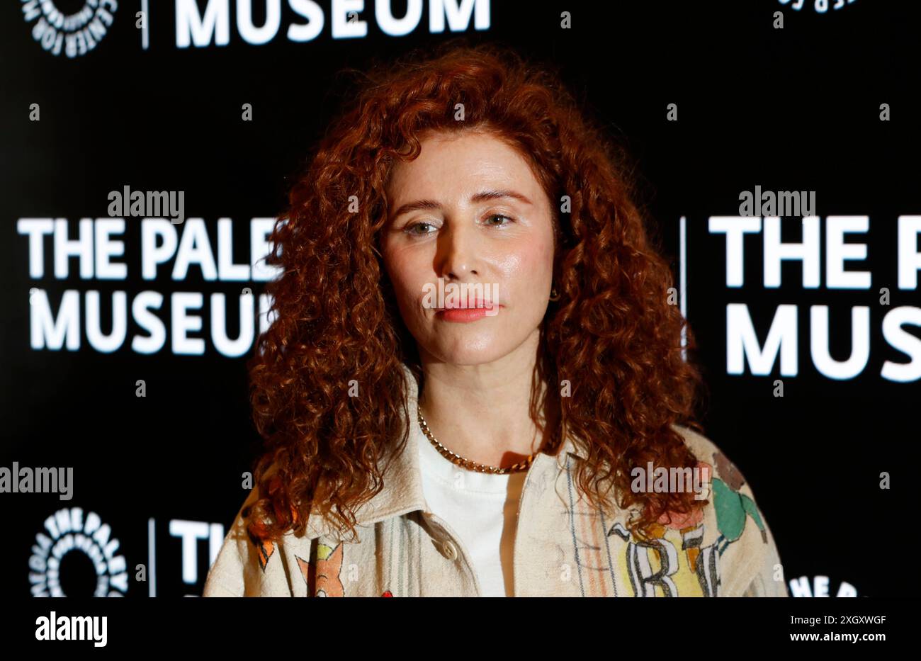 New York, États-Unis. 10 juillet 2024. Alma Har'el arrive sur la carpe rouge au Paley Center pour la projection et la conversation de "Lady in the Lake" d'Apple TV au Paley Museum le mercredi 10 juillet 2024 à New York. Photo de John Angelillo/UPI crédit : UPI/Alamy Live News Banque D'Images