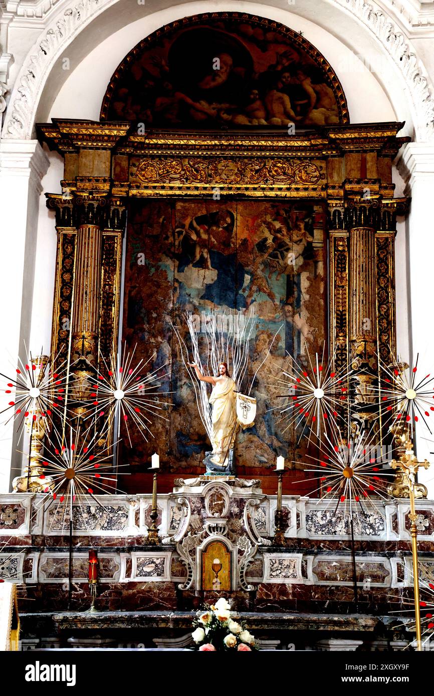 Église Sainte Catherine à Taormine Sicile Italie Banque D'Images
