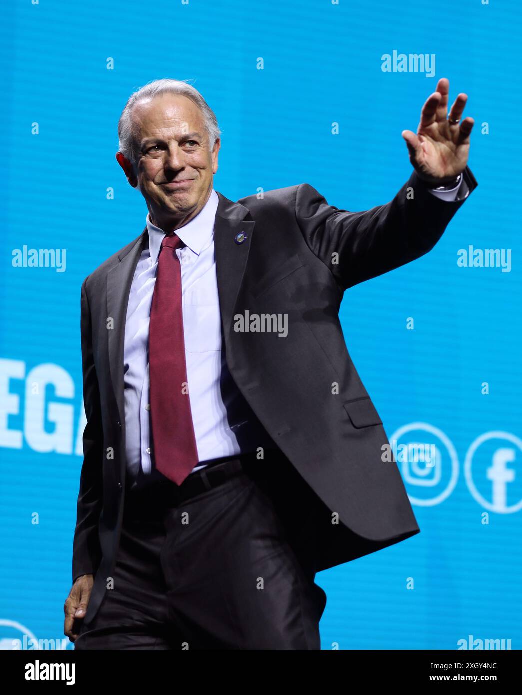 Las Vegas, Nevada, États-Unis. 10 juillet 2024. Le gouverneur du Nevada JOE LOMBARDO prend la parole au FreedomFest 2024 au Caesars Forum Conference Center à Las Vegas, Nevada. (Crédit image : © Gage Skidmore/ZUMA Press Wire) USAGE ÉDITORIAL SEULEMENT! Non destiné à UN USAGE commercial ! Banque D'Images