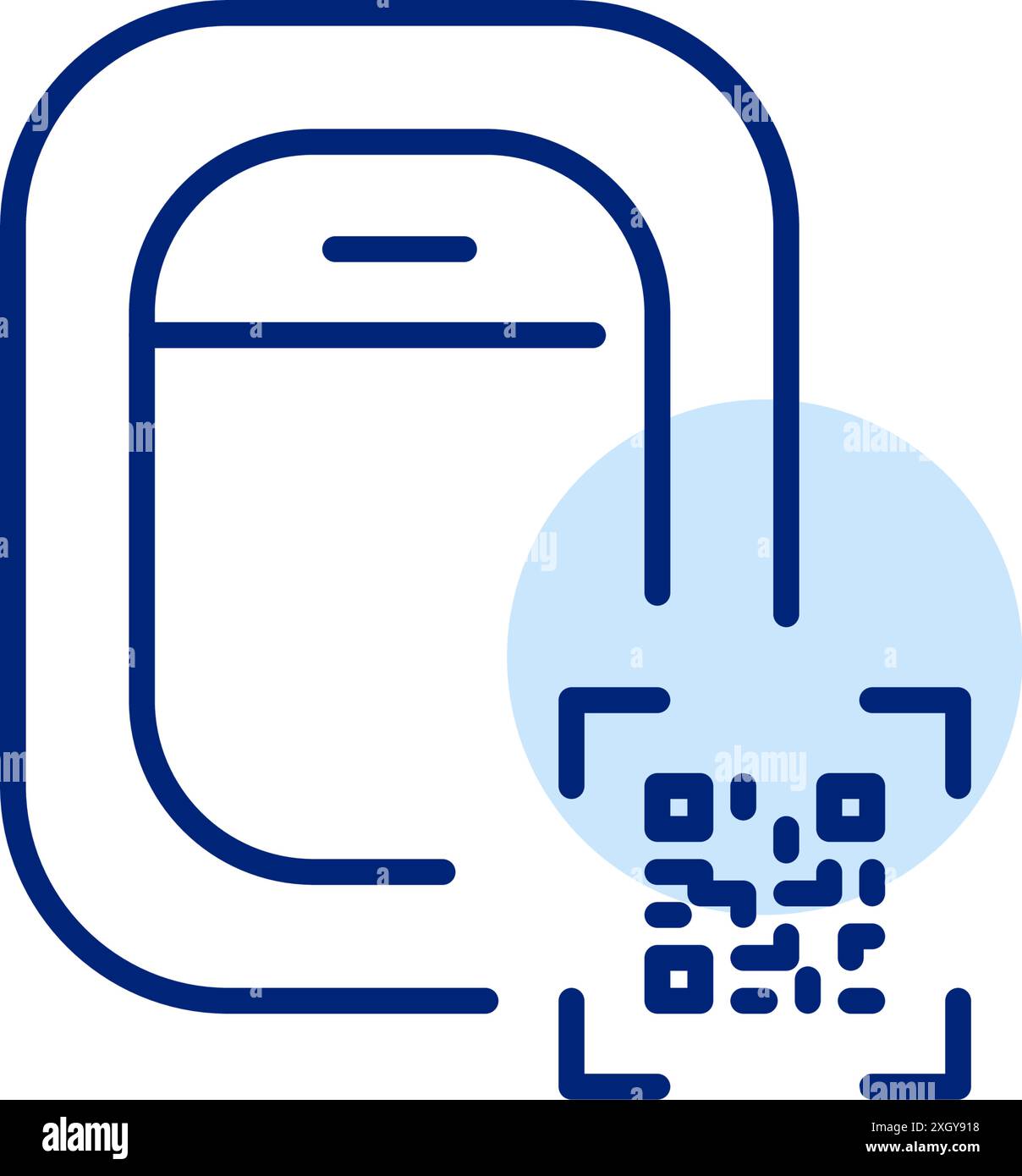 Fenêtre d'avion et code qr. Voyages optimisés par la technologie, carte d'embarquement électronique, connectivité intelligente des vols. Pixel Perfect, icône de vecteur de contour modifiable Illustration de Vecteur