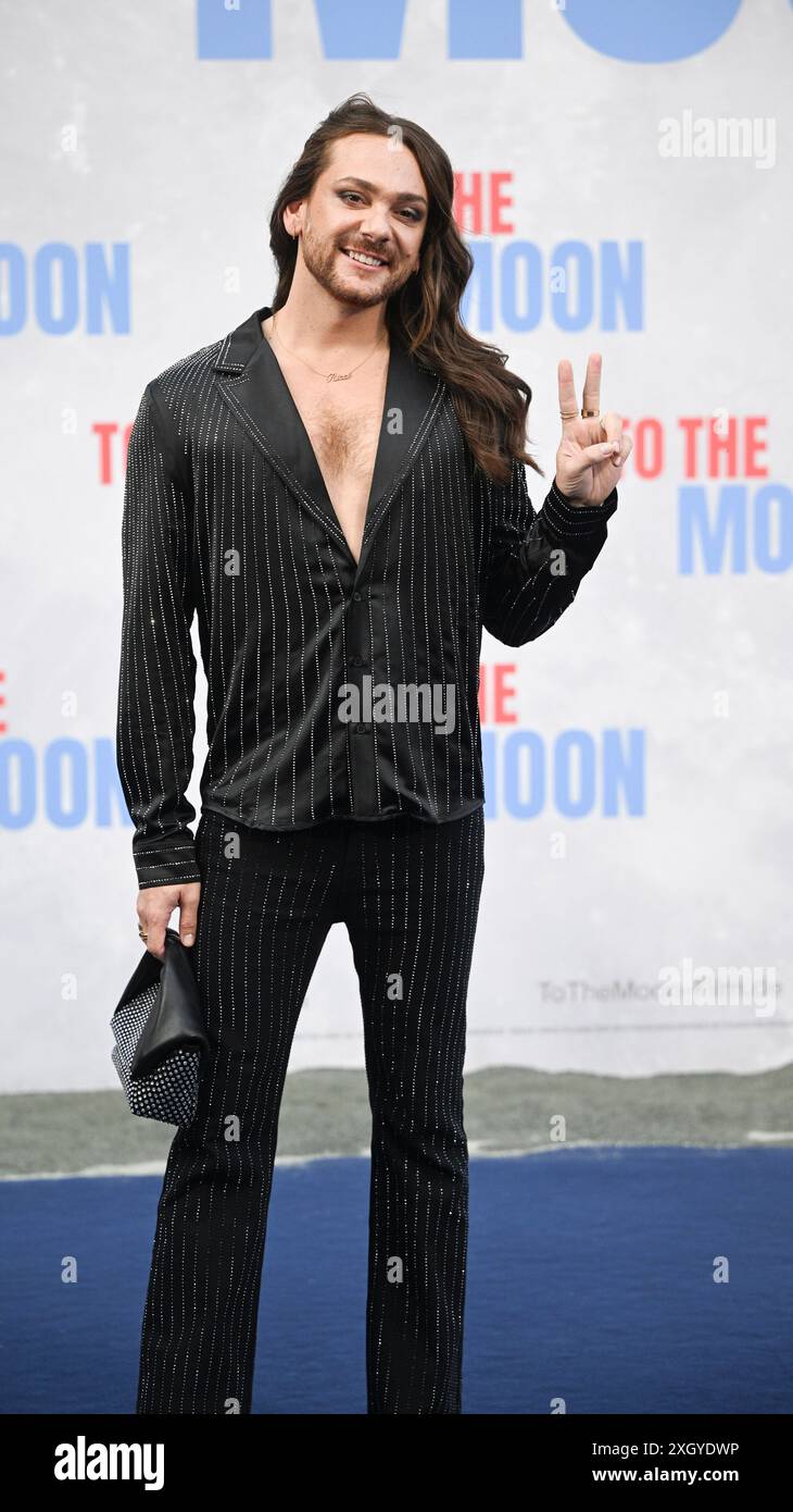 Berlin, Allemagne. 10 juillet 2024. Riccardo Simonetti assiste à la première allemande du film 'To the Moon' au cinéma Zoo Palast. Crédit : Jens Kalaene/dpa/Alamy Live News Banque D'Images