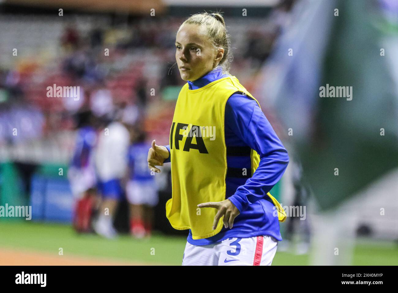 Lou Bogaert, de France, lors de la Coupe du monde féminine U-20 de la FIFA, Costa Rica match France contre Canada le 14 août 2022. (Photo par : Martín Fonseca) Banque D'Images