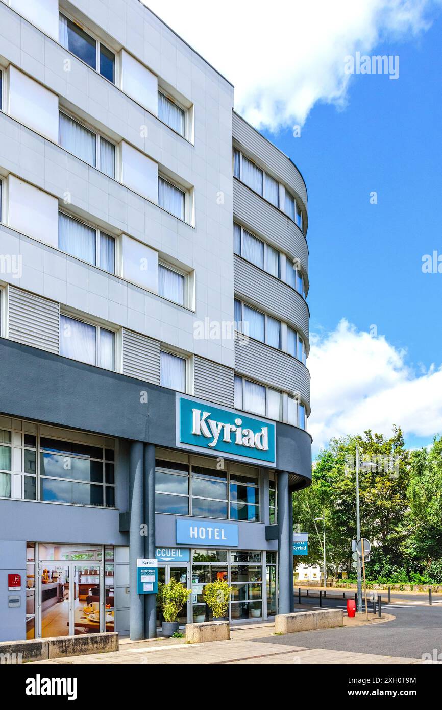 Hôtel Kyriad - l'un d'une chaîne de plus de 100 dans le monde - Saint-Pierre-des-corps, Tours, Indre-et-Loire (37), France. Banque D'Images