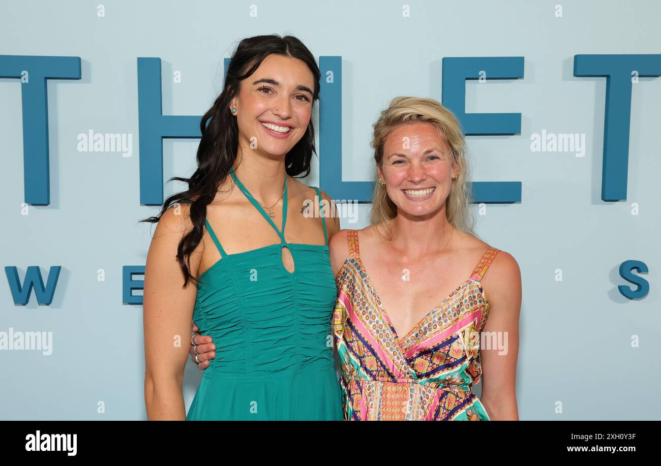 BEVERLY HILLS, CA - Julye 10 : Brenna Huckaby, Jessie Diggins à l'Athleta Power of She Luncheon le 10 juillet 2024 au Maybourne Beverly Hills à Beverly Hills, Californie. Crédit : Faye Sadou/MediaPunch Banque D'Images