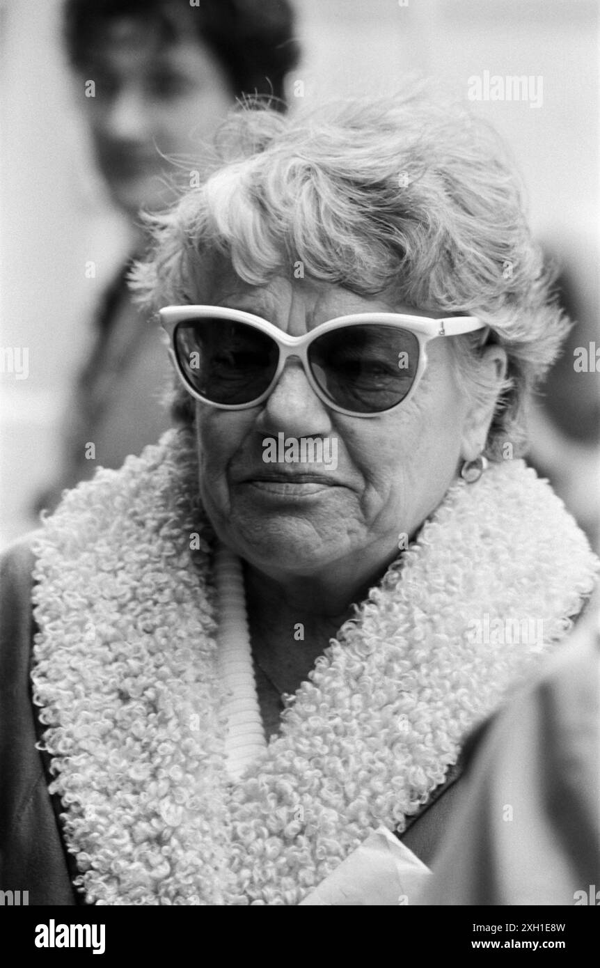 Simone Signoret, actrice française. Avril 1985 Banque D'Images