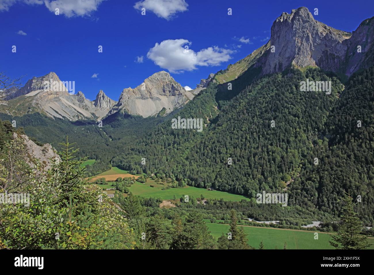 France, Drôme lus-la-Croix-haute, vallon de la Jarjatte, massif du Vercors, pays du Buëch région naturelle de France Banque D'Images