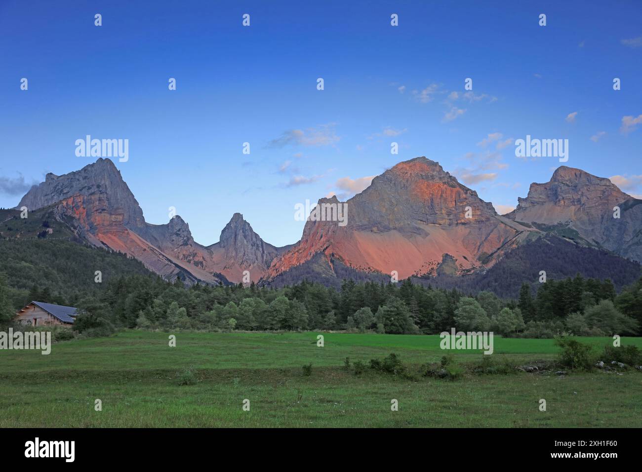 France, Drôme lus-la-Croix-haute, vallon de la Jarjatte, massif du Vercors, pays du Buëch région naturelle de France Banque D'Images