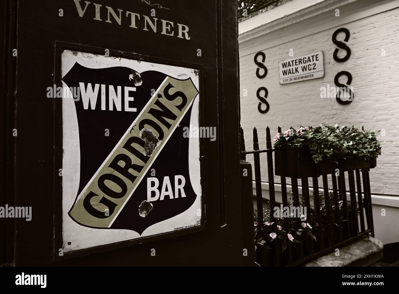 Gordon's Wine Bar Banque D'Images