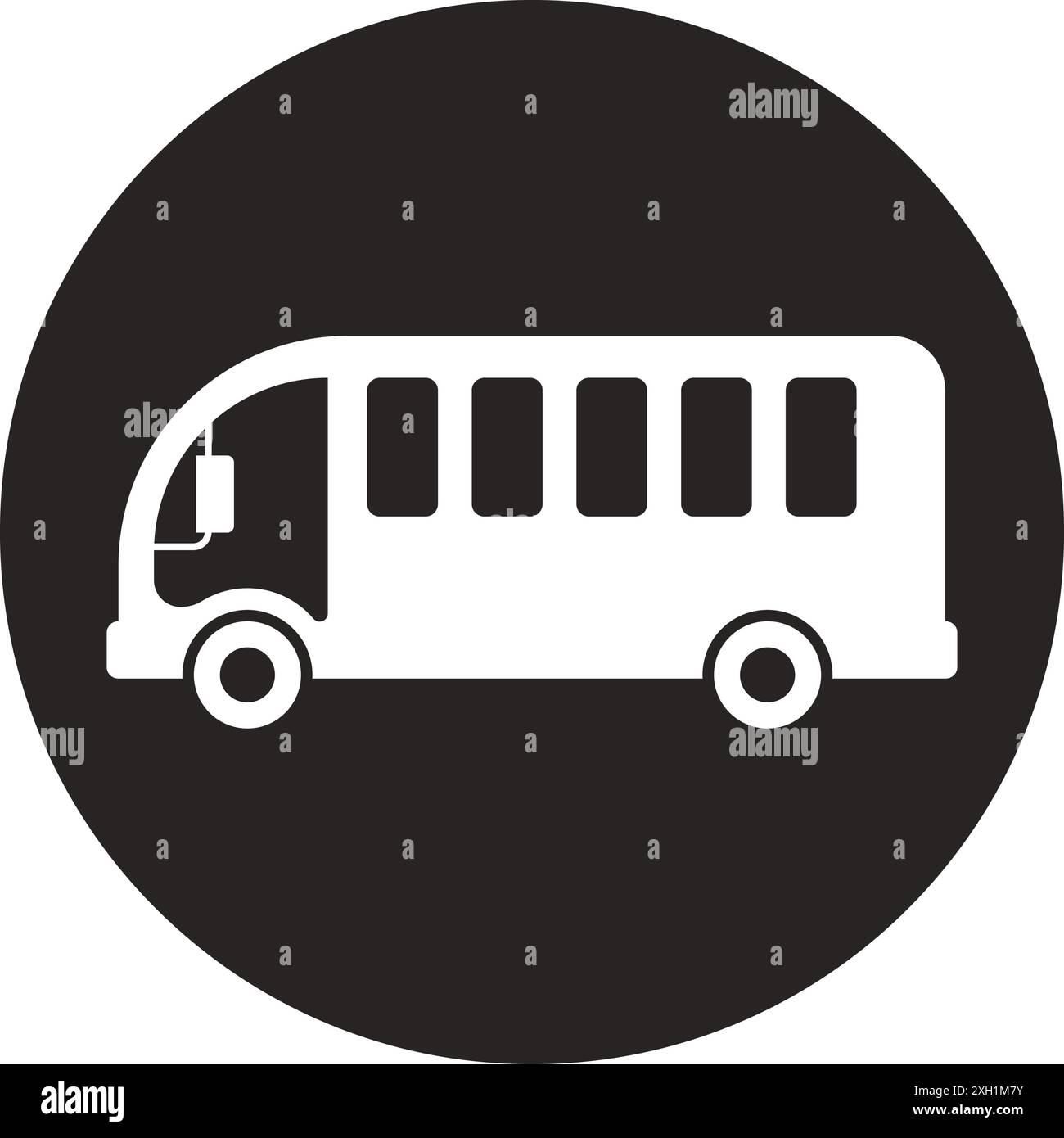 Conception de symbole d'illustration vectorielle d'icône de bus Illustration de Vecteur