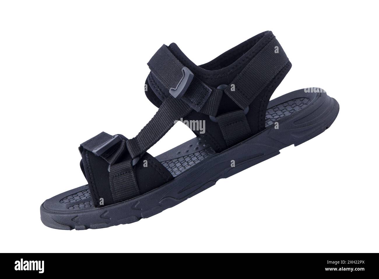 Sandales. Chaussures de sport d'été isolées sur fond blanc Banque D'Images