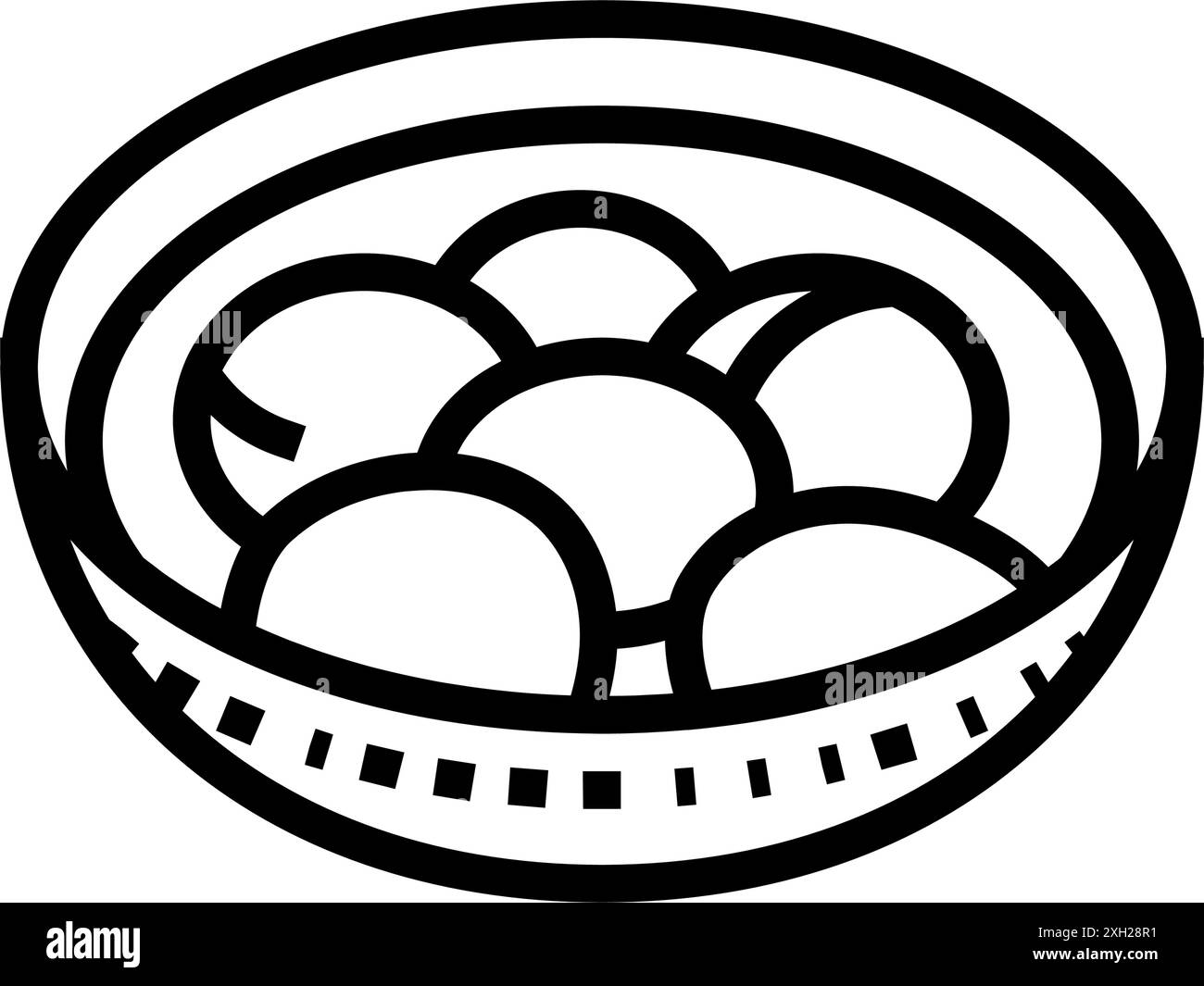 illustration vectorielle d'icône de ligne de vacances chinoise de solstice d'hiver Illustration de Vecteur