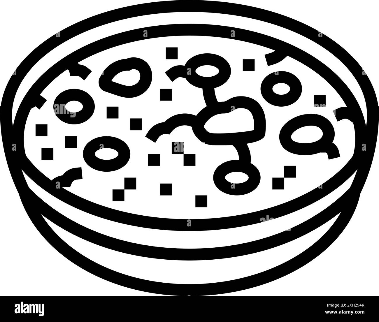 illustration vectorielle d'icône de ligne de vacances chinoise du festival laba Illustration de Vecteur