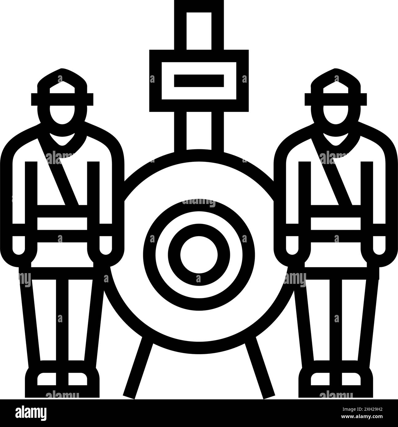 illustration vectorielle d'icône de ligne de vacances chinoise de jour commémoratif national Illustration de Vecteur