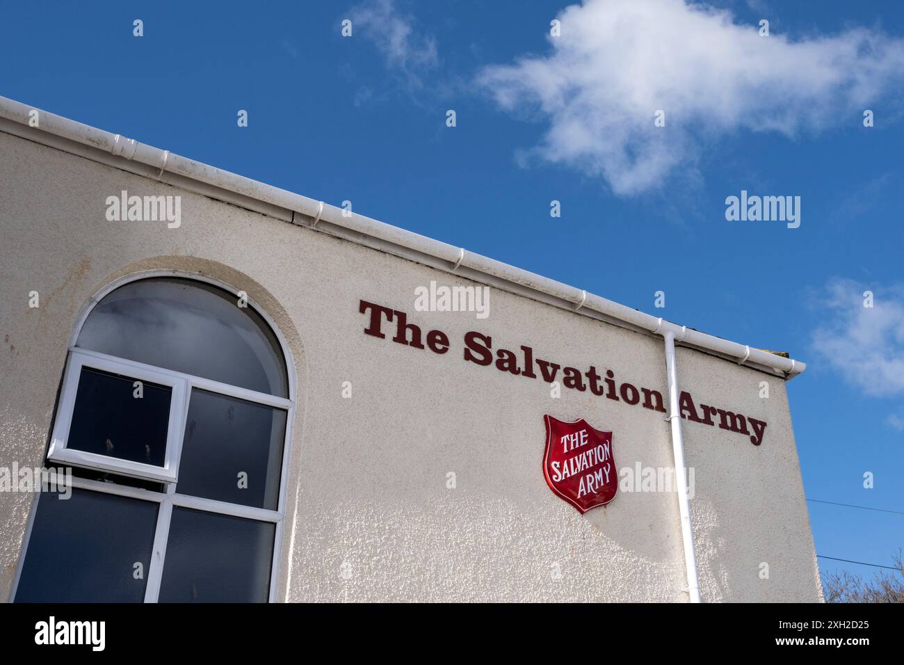 Le bâtiment de l'Armée du Salut à Newquay en Cornouailles au Royaume-Uni. Banque D'Images