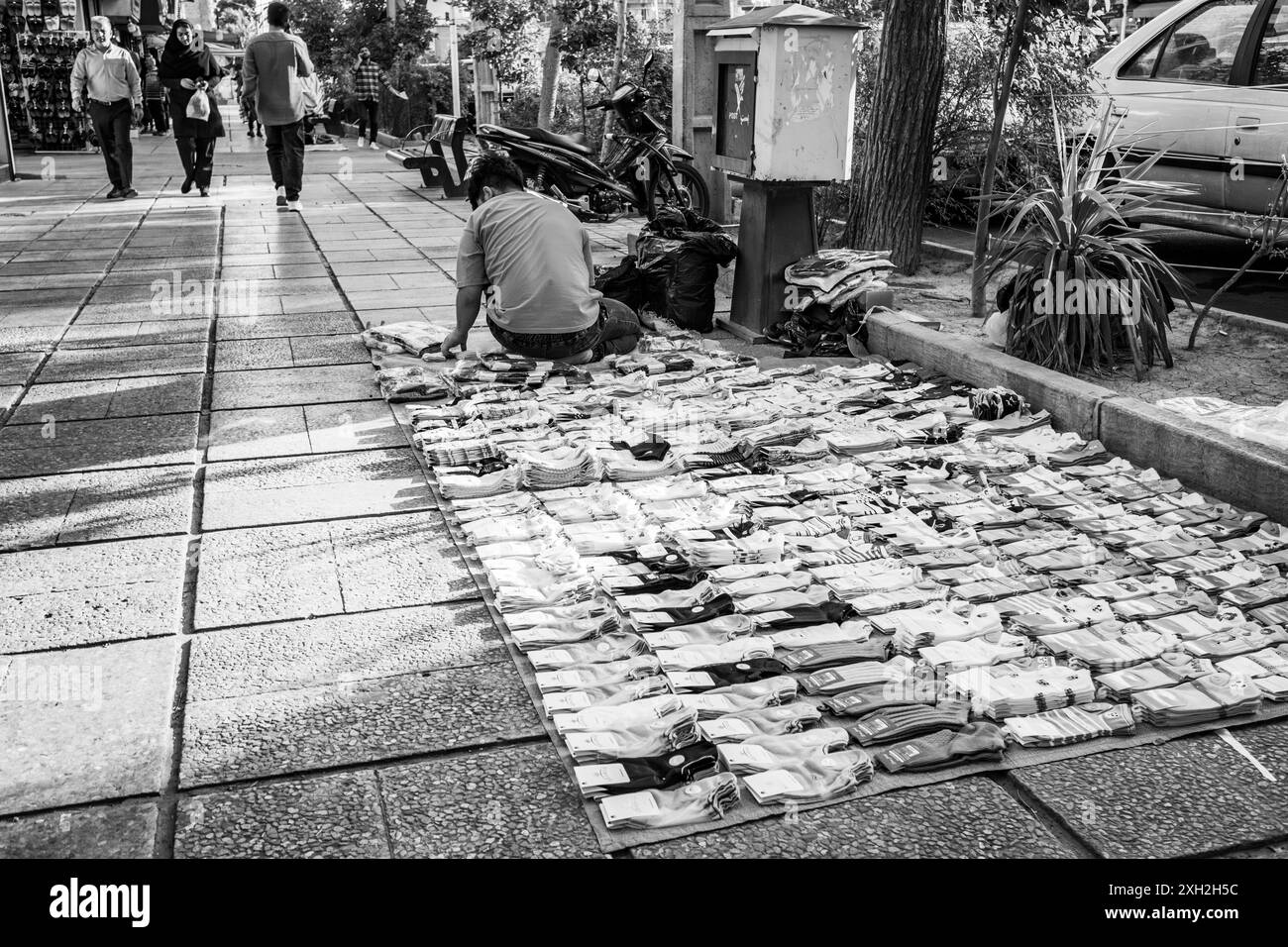 Fournisseur de trottoirs. Banque D'Images