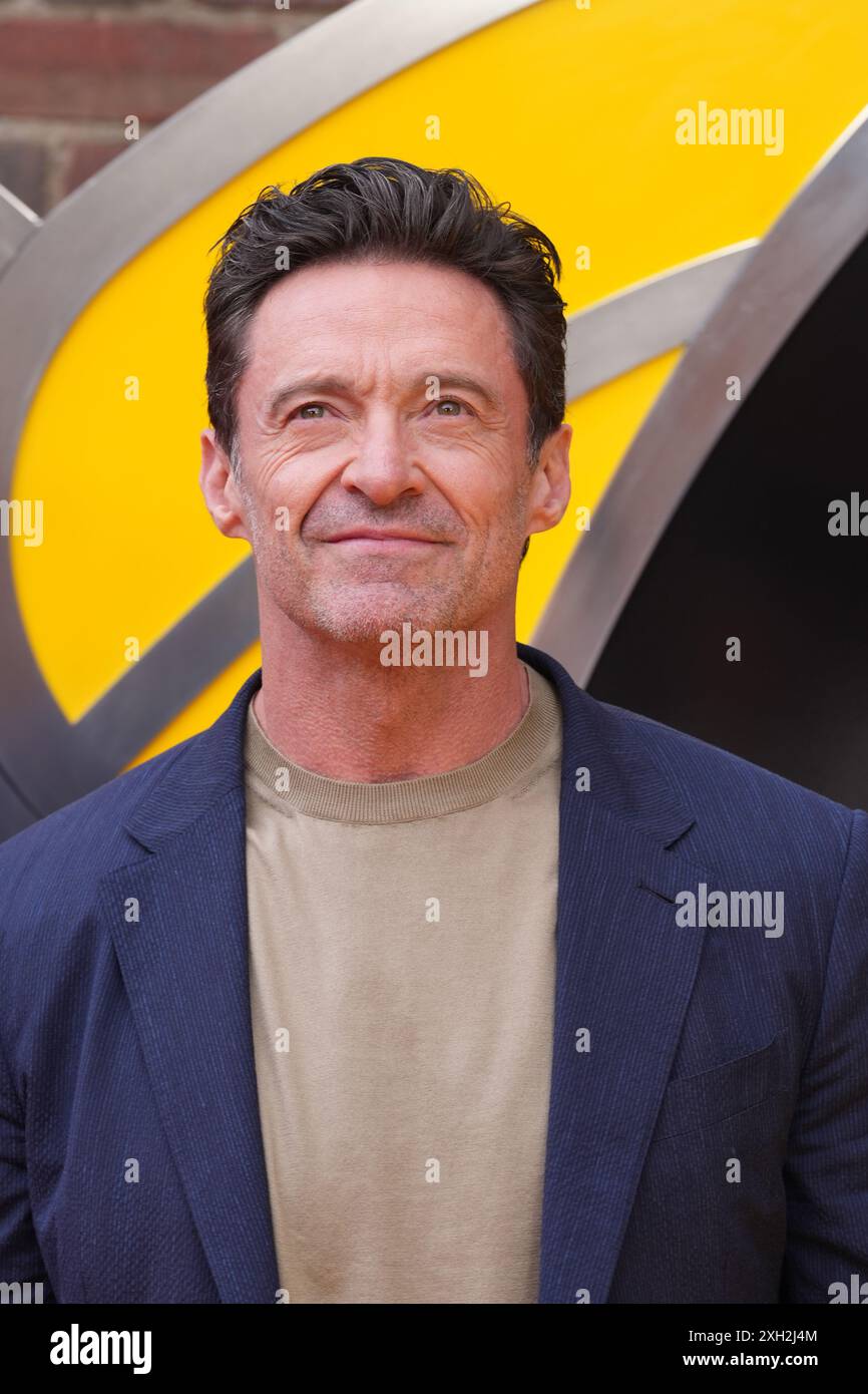Hugh Jackman assiste à Deadpool et Wolverine UK en avant-première à Eventim Apollo, Londres. Date de la photo : jeudi 11 juillet 2024. Banque D'Images