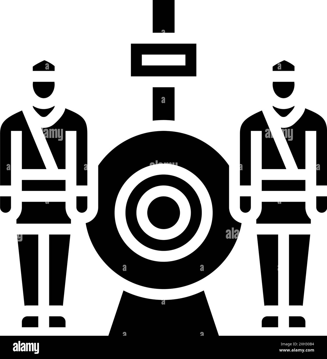 illustration vectorielle d'icône de glyphe de fête chinoise de jour commémoratif national Illustration de Vecteur