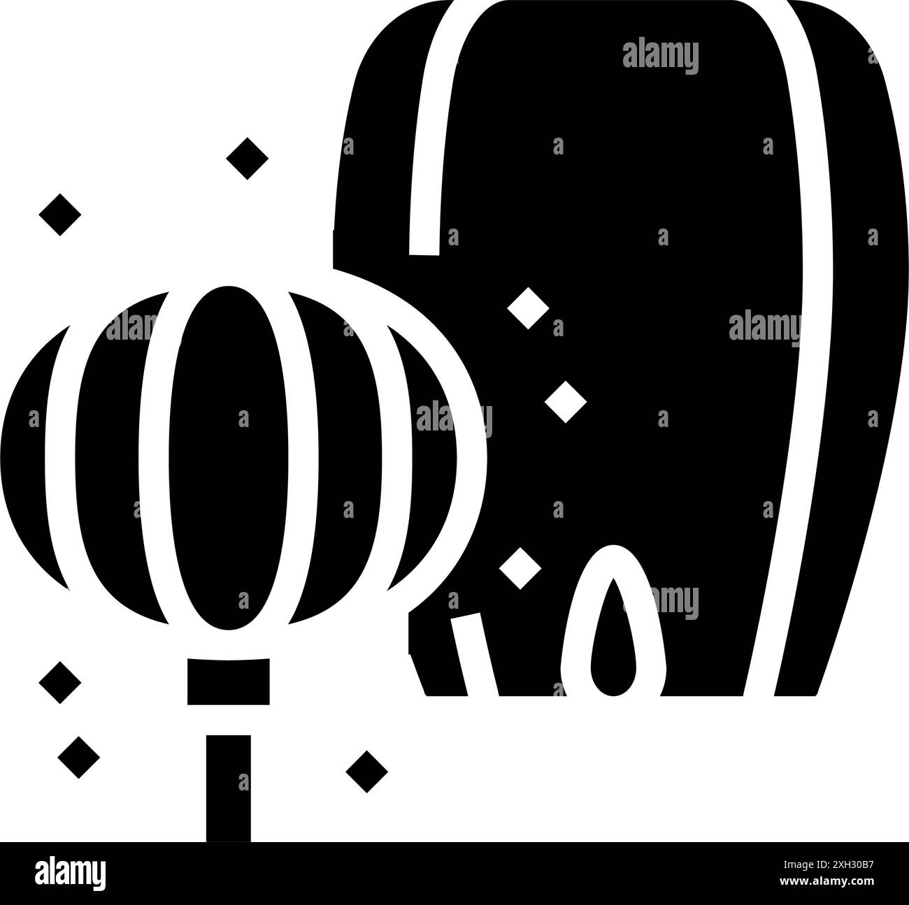 lanterne festival chinois de glyphe de vacances illustration vectorielle Illustration de Vecteur