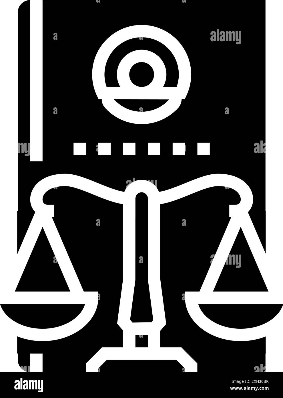 illustration vectorielle d'icône de glyphe de fête chinoise de jour de la constitution nationale Illustration de Vecteur