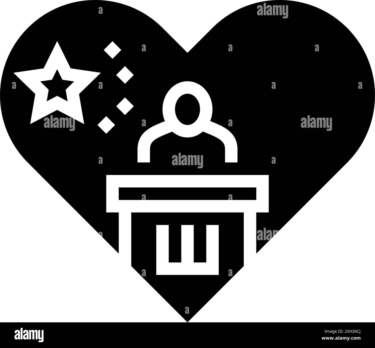 journée nationale de l'éducation patriotique illustration vectorielle d'icône de glyphe Illustration de Vecteur