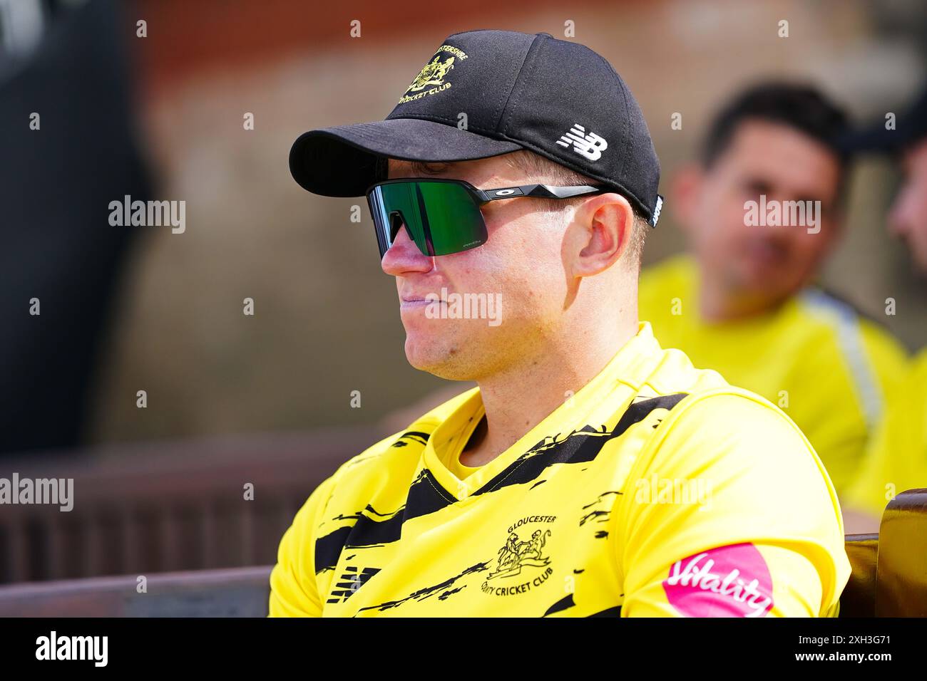 Cheltenham, Royaume-Uni, 11 juillet 2024. Josh Shaw du Gloucestershire lors du T20 Vitality Blast match entre le Gloucestershire et le Middlesex. Crédit : Robbie Stephenson/Gloucestershire Cricket/Alamy Live News Banque D'Images