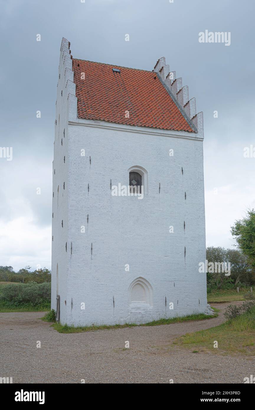 La Tour du sable enterrée église du XIVe siècle à Skagen, Danemark, le 30 mai 2024 Banque D'Images