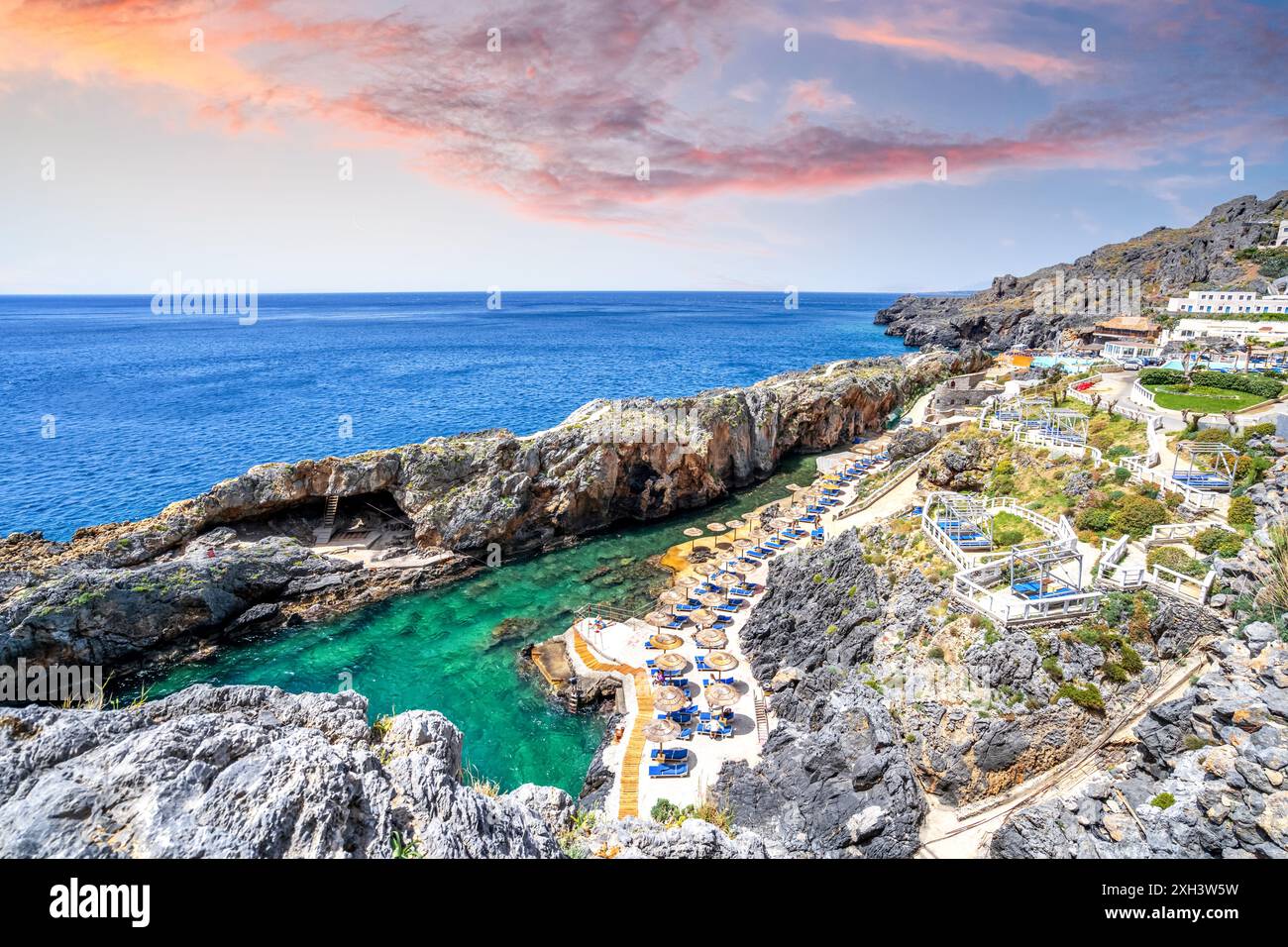 Vieille ville de Chania, île de Crète, Grèce Banque D'Images