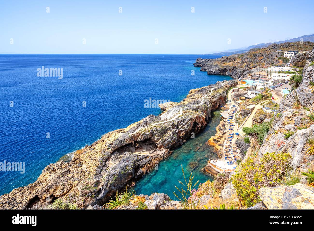 Vieille ville de Chania, île de Crète, Grèce Banque D'Images
