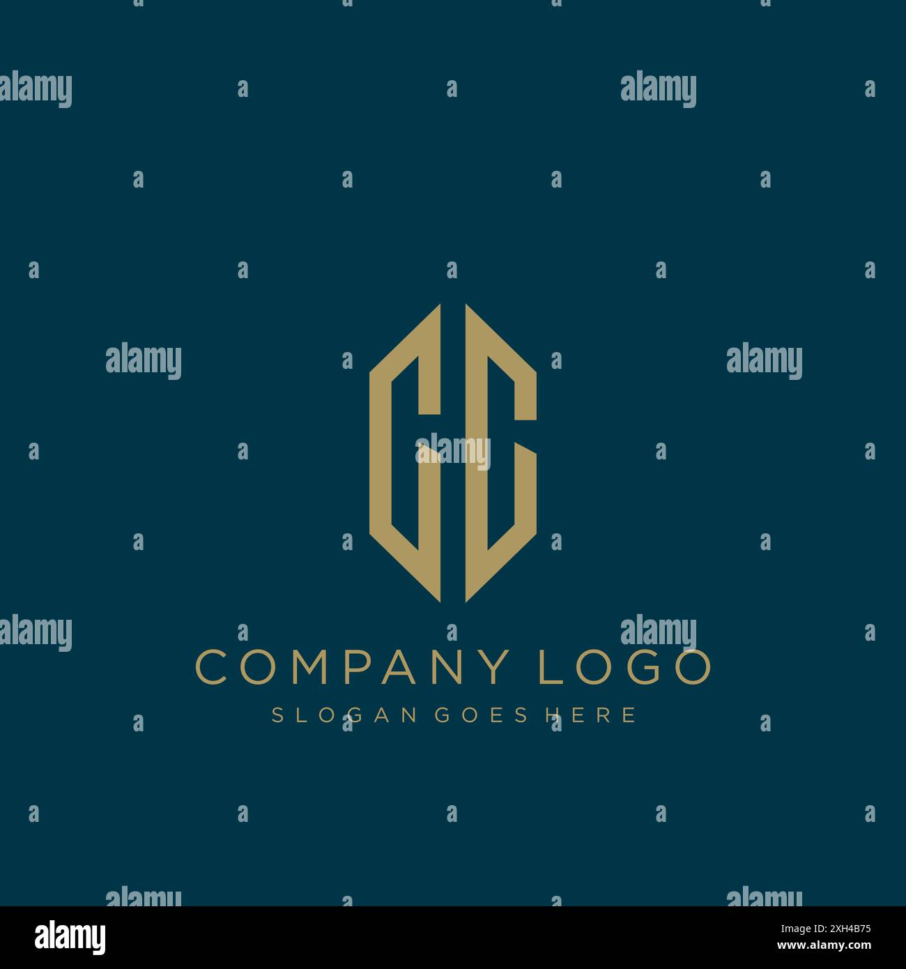 Logo CC lettre logo design Illustration de Vecteur