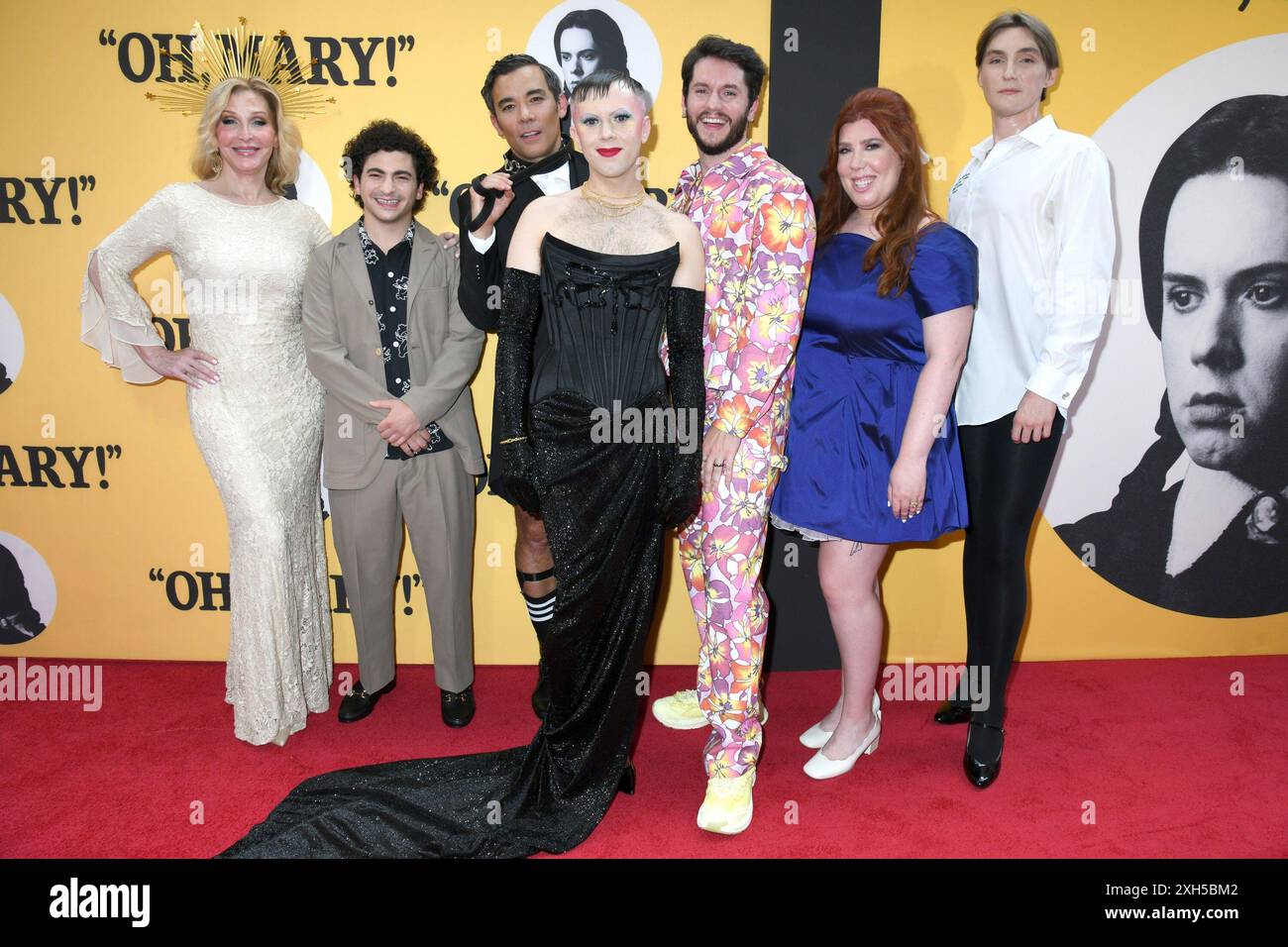 NY. 11 juillet 2024. Bianca Leigh, Tony Macht, Conrad Ricamora, James Scully, Cole Escola, Hannah Solow, Peter Smith aux arrivées pour OH, MARY! Soirée d'ouverture à Broadway, Lyceum Theatre, New York, NY, 11 juillet 2024. crédit : Quoin pics/Everett Collection/Alamy Live News Banque D'Images