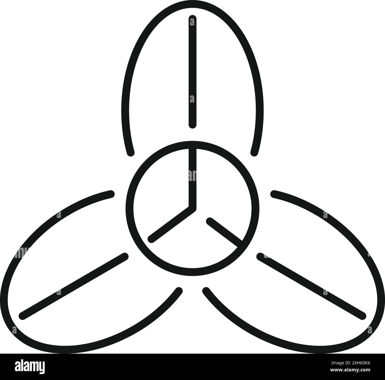 Icône de dessin au trait de trois personnes se tenant la main et se connectant, symbolisant le travail d'équipe et la collaboration Illustration de Vecteur