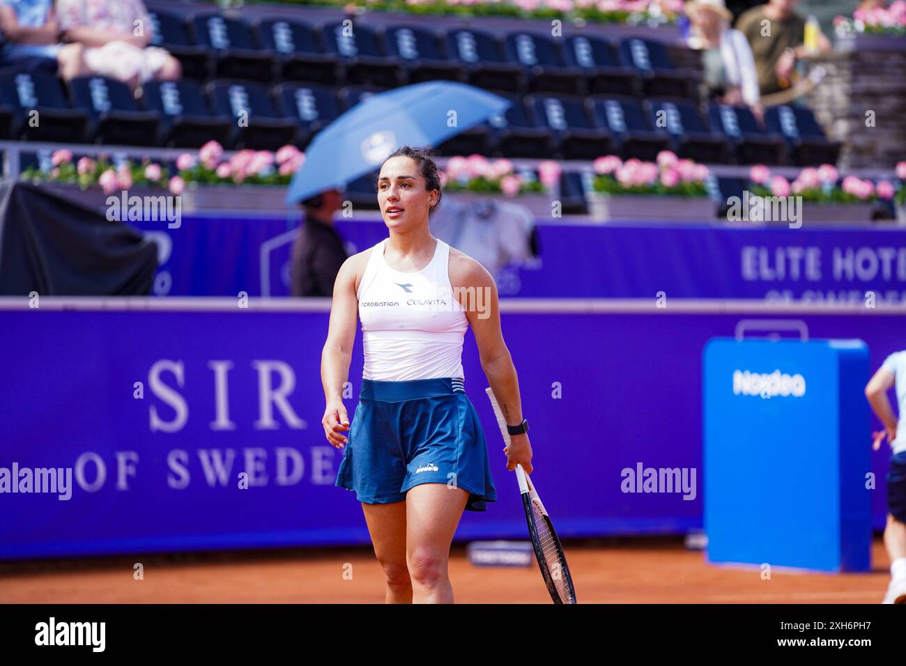 Båstad, WTA 125, Suède, 07 12 2024, demi-finale Martina Trevisan contre Louisa Chirico. Banque D'Images