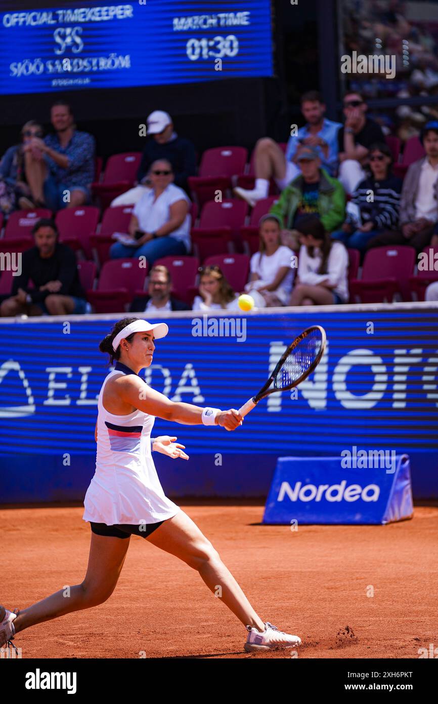 Båstad, WTA 125, Suède, 07 12 2024, demi-finale Martina Trevisan contre Louisa Chirico. Banque D'Images