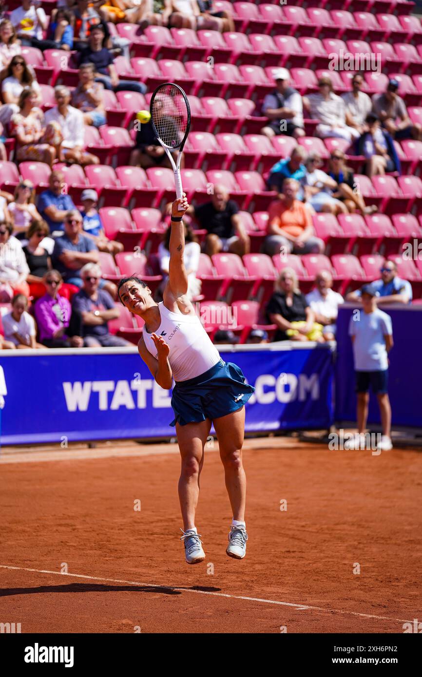 Båstad, WTA 125, Suède, 07 12 2024, demi-finale Martina Trevisan contre Louisa Chirico. Banque D'Images