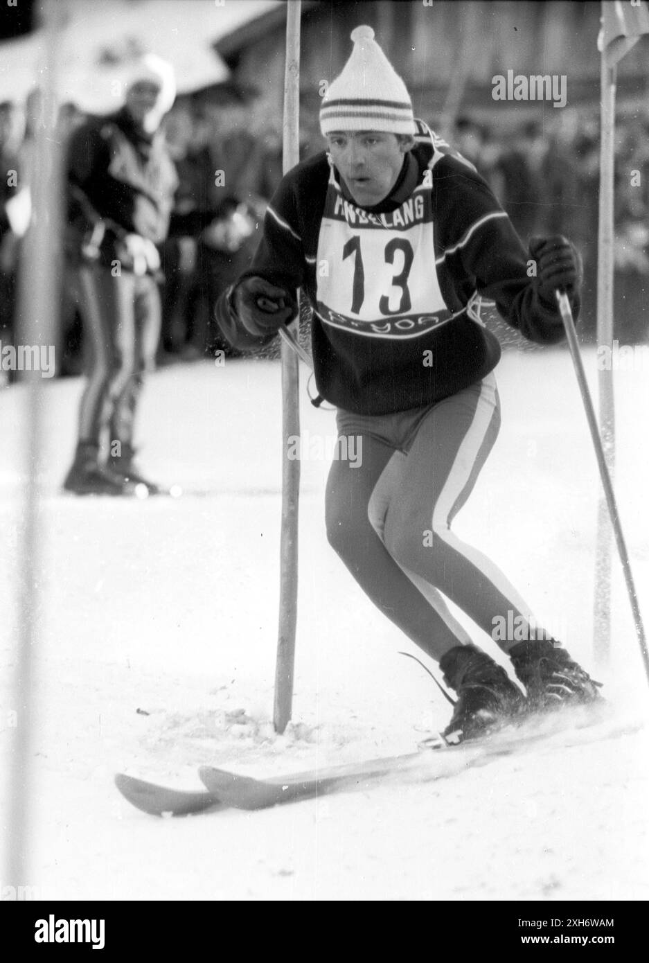 Slalom spécial homme à Hindelang 06.01.1964 / Jean-Claude Killy (France) en action [traduction automatique] Banque D'Images