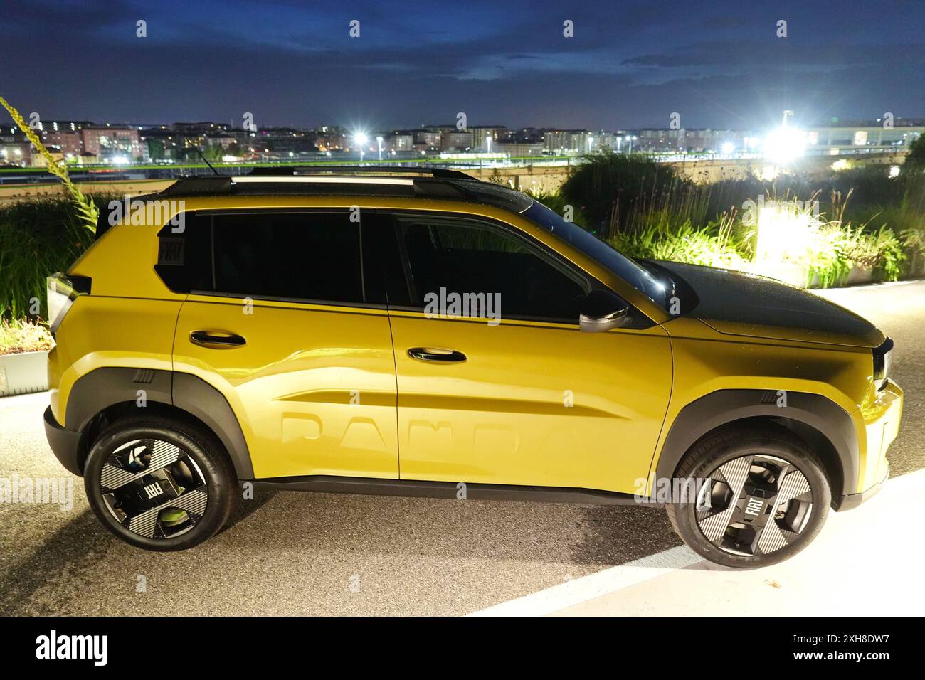 Turin, Italie - 11 juillet 2024 première présentation publique de la nouvelle Fiat Grande Panda 2024 Banque D'Images