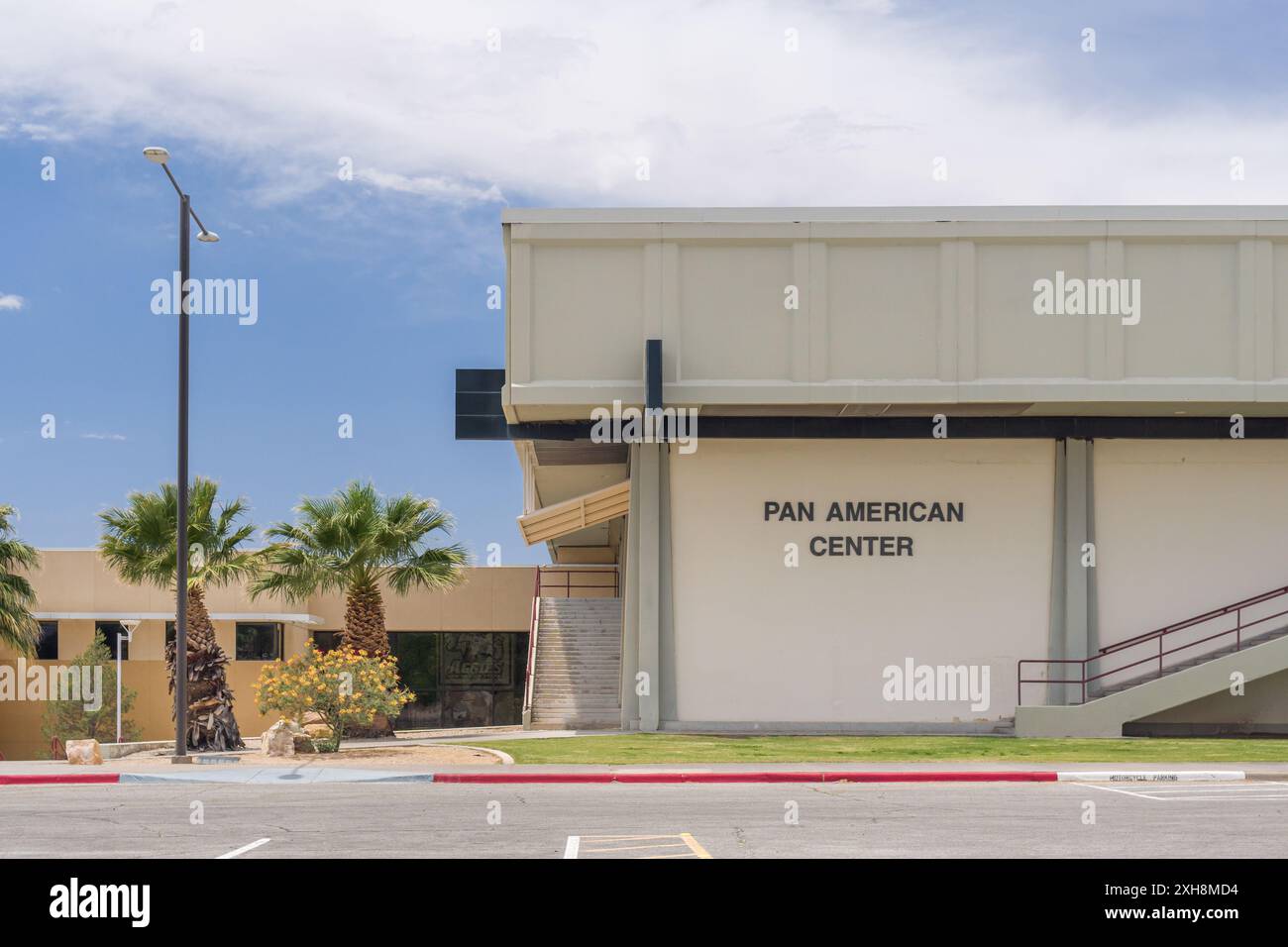 LAS CRUCES, NM, États-Unis - 16 MAI 2024 : Pan American Center à l'Université d'État du Nouveau-Mexique. Banque D'Images