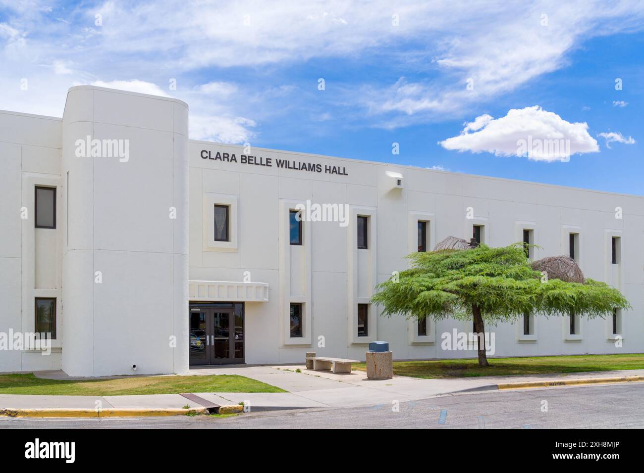 LAS CRUCES, NM, États-Unis - 16 MAI 2024 : Clara belle Williams Hall à l'Université d'État du Nouveau-Mexique. Banque D'Images