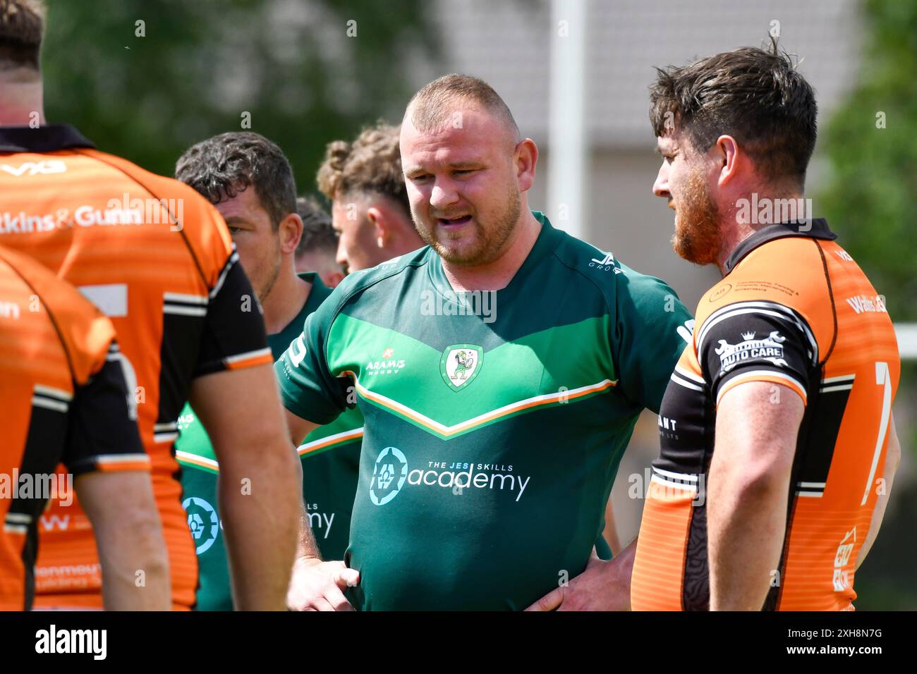 Port Talbot, pays de Galles. 6 juillet 2024. Sion Wright d'Aberavon Fighting Irish lors du match de la conférence JES Group Rugby League entre Aberavon Fighting Irish et Torfaen Tigers à Aberavon Harlequins RFC à Port Talbot, pays de Galles, Royaume-Uni, le 6 juillet 2024. Crédit : Duncan Thomas/Majestic Media. Banque D'Images