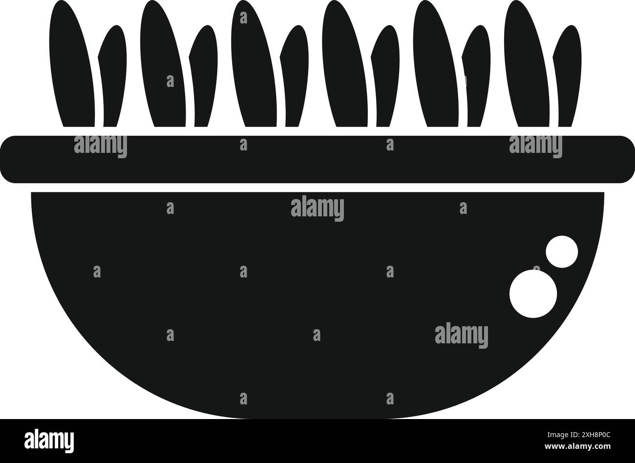 Microgreens poussant en récipient, représentant une alimentation saine et le concept de jardinage urbain Illustration de Vecteur