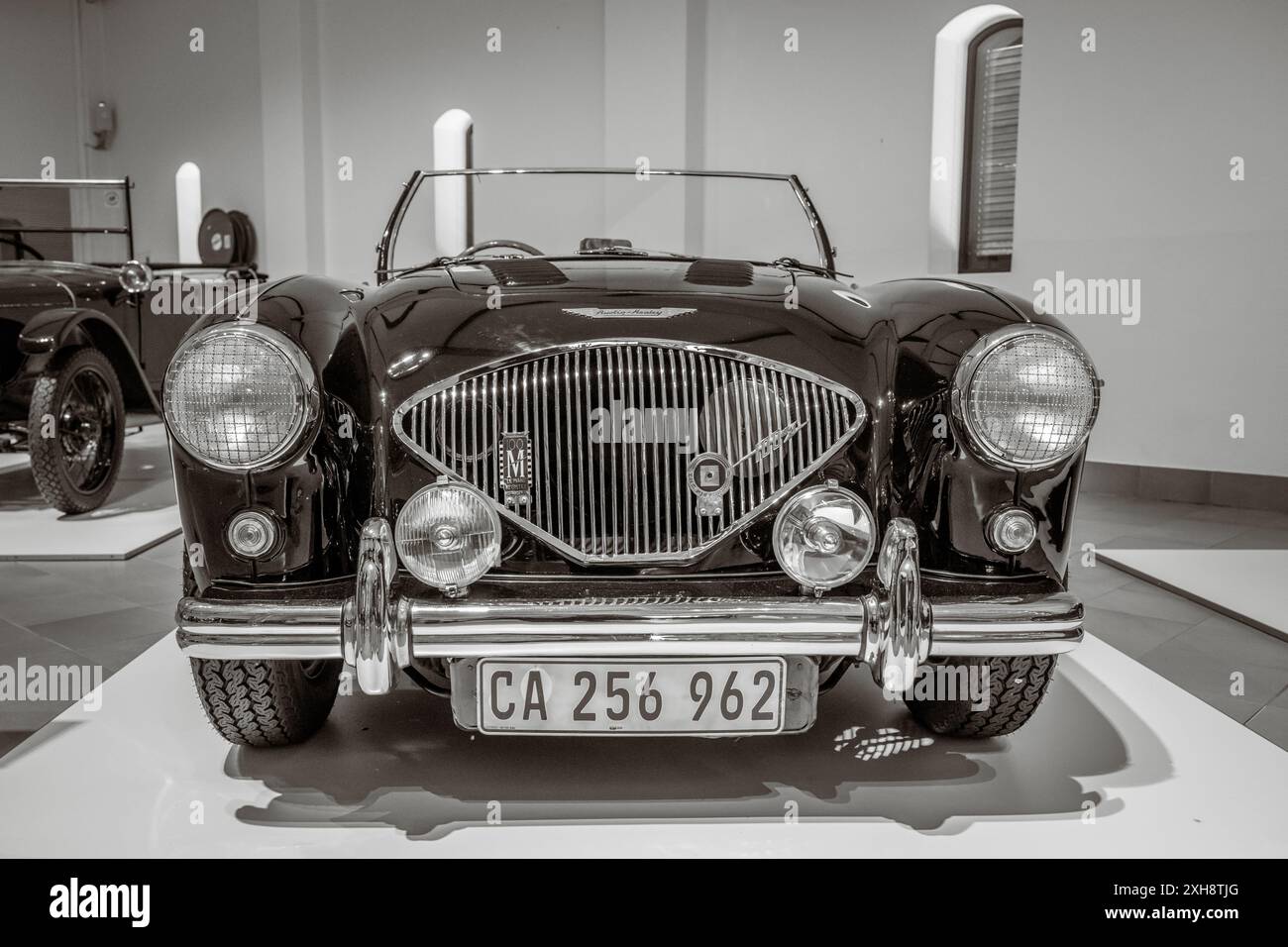 Austin-Healey 100M BN2 1955 voiture dans Franschhoek Motor Museum, Afrique du Sud Banque D'Images