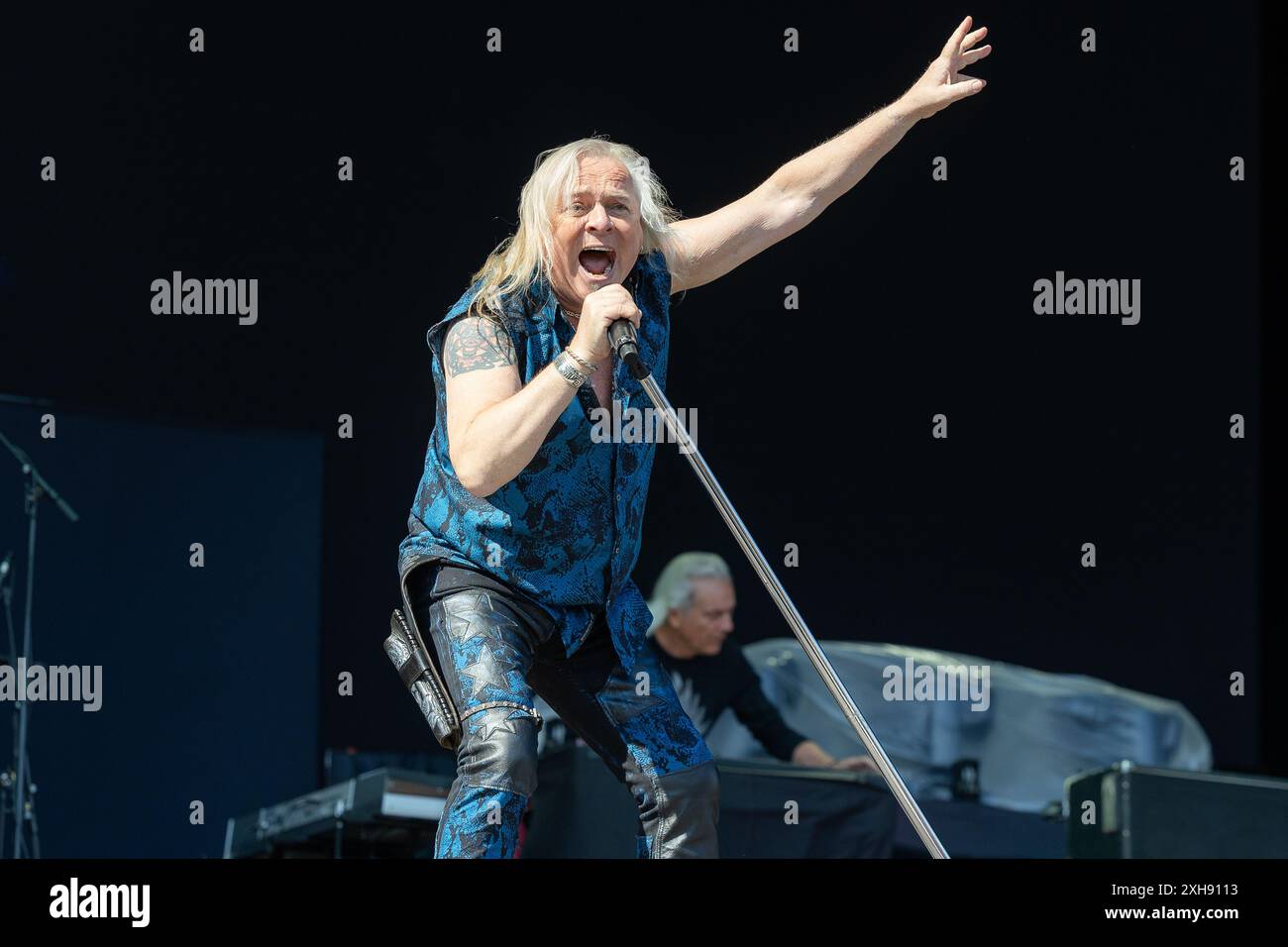 Bernie Shaw d'Uriah Heep jouant en concert à tonnes of Rock 2024 Banque D'Images