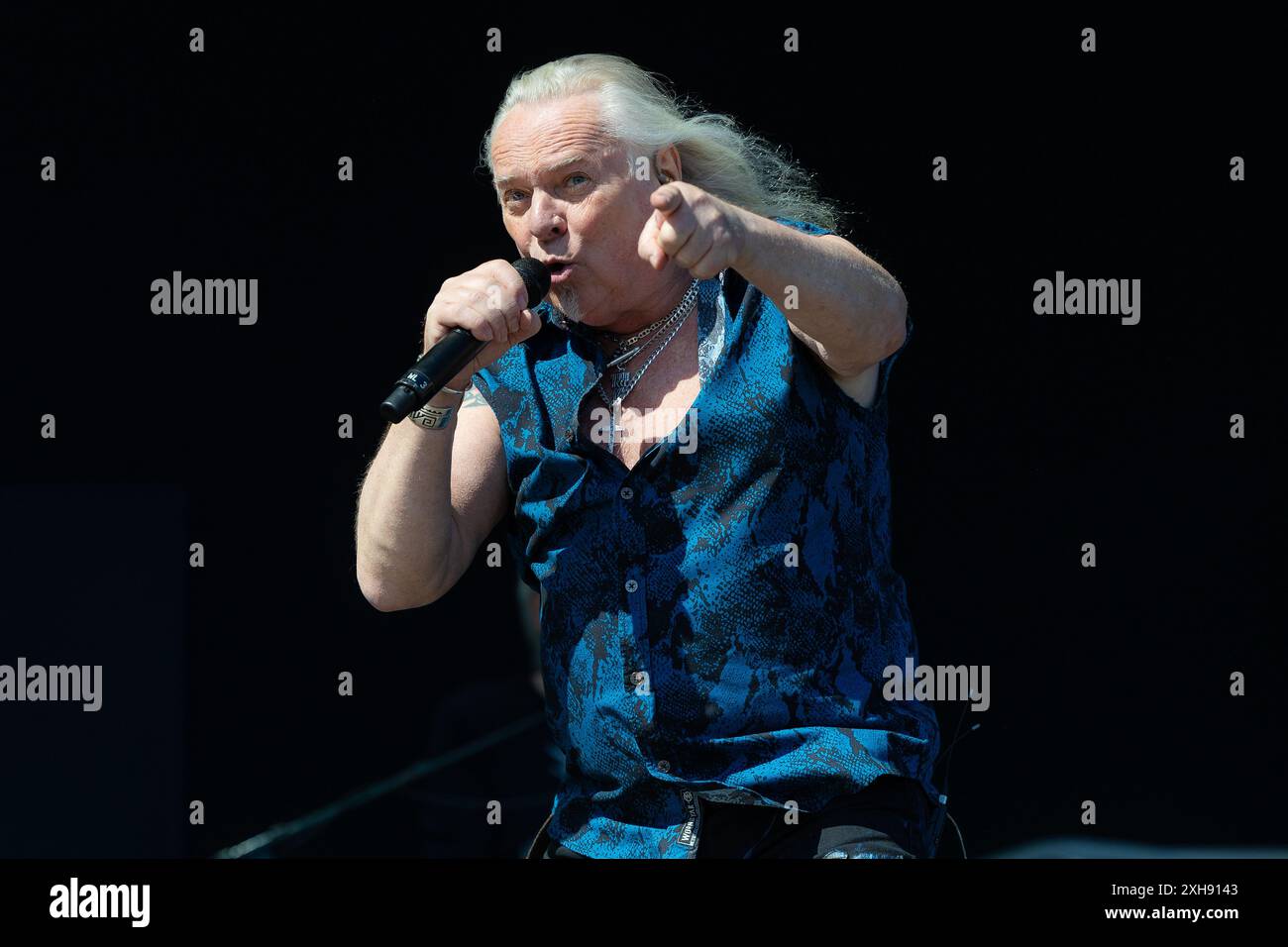 Bernie Shaw d'Uriah Heep jouant en concert à tonnes of Rock 2024 Banque D'Images