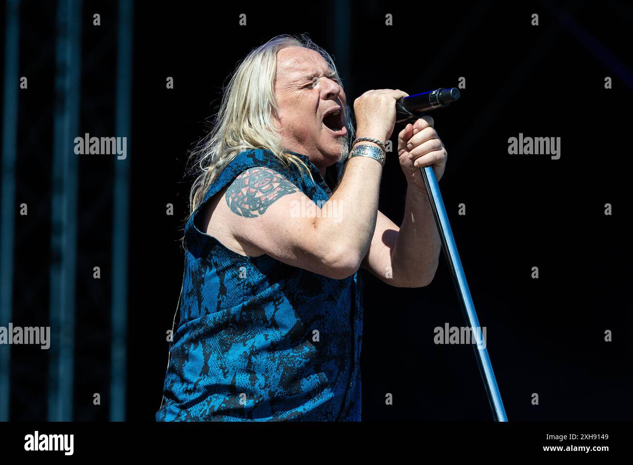 Bernie Shaw d'Uriah Heep jouant en concert à tonnes of Rock 2024 Banque D'Images