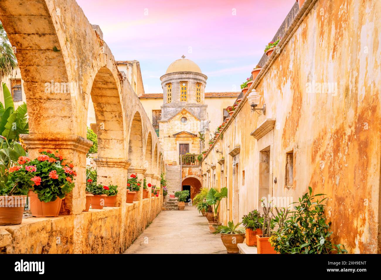 Abbaye Sainte Trinité, Météor, île de Crète, Grèce Banque D'Images