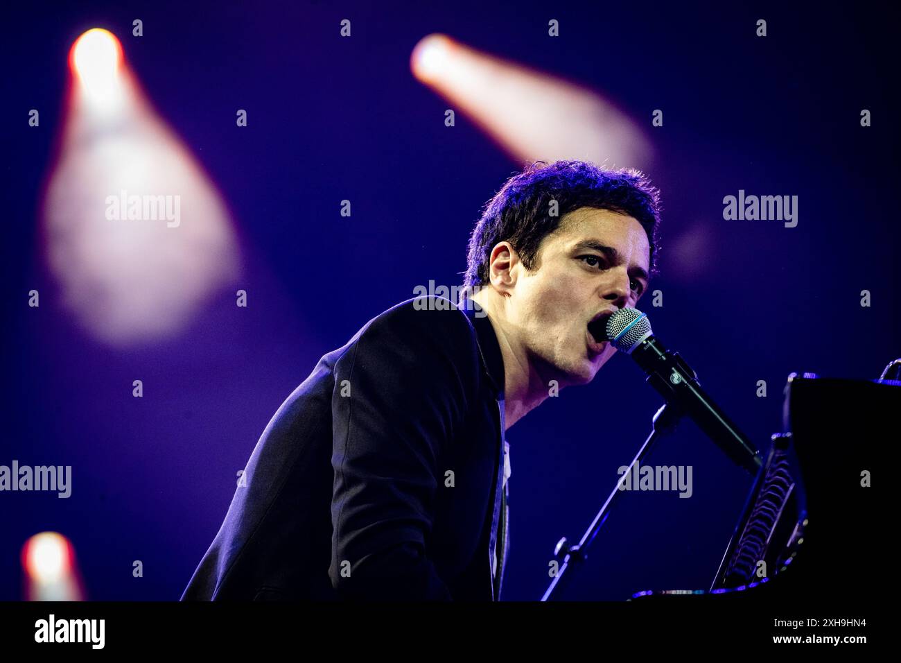 ROTTERDAM - le chanteur et pianiste britannique Jamie Cullum se produira lors de la première journée du North Sea Jazz Festival 2024. Les visiteurs du festival peuvent assister à plus de 150 représentations à Rotterdam Ahoy pendant trois jours. ANP PAUL BERGEN netherlands Out - belgique Out Credit : ANP/Alamy Live News Banque D'Images